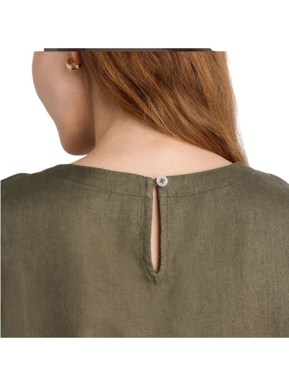 Quince 100% European Linen Tank Light Cargo Size M - Picture 8 of 11